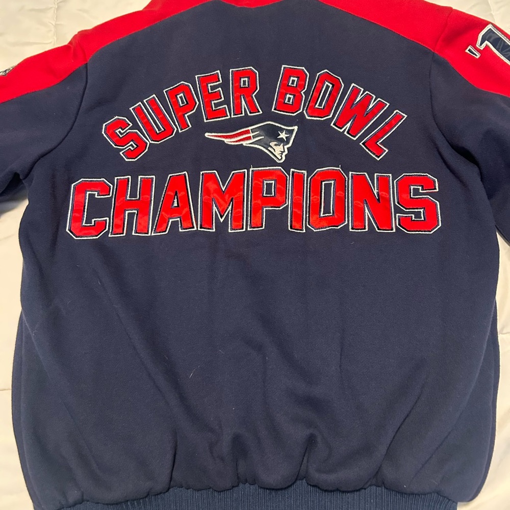 NFL Patriots Red and Blue Jacket - Picture 2 of 3